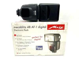 Metz mecablitz 48 AF-1 Blitzgerät Electronic flash mit OVP für Canon Blitz - Bild 1 von 3