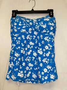 MSRP $88 Anne Cole Lace Back Bandini Top ONLY Blue Size Large - Picture 1 of 2
