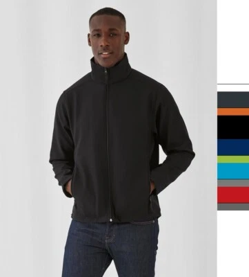 B&C Herren Softshelljacke winddicht & wasserabweisend S-3XL JUI62 NEU - Bild 1 von 3
