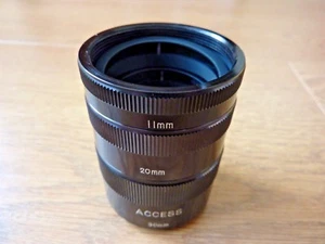 Fully Automatic Camera Extension Tubes 11 mm, 20 mm, 30 mm for Pentax Praktica - Picture 1 of 12