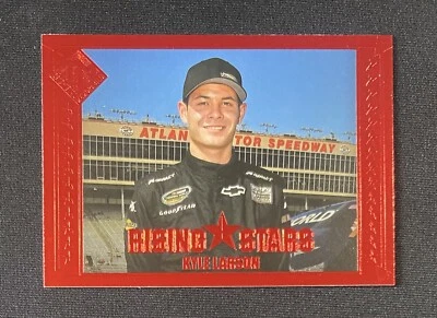 2013 Press Pass Total Memorabilia Kyle Larson Rising Stars Red SSP Rookie RC #47 - Image 1 of 2