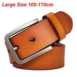Extra langer Gürtel105 -175 cm Herrengürtel für Jeans elegant100% Echtleder Gürtel  - Bild 1 von 15