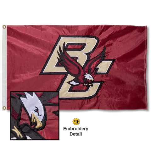 Boston College Embroidered and Appliqued Nylon Flag Cover
