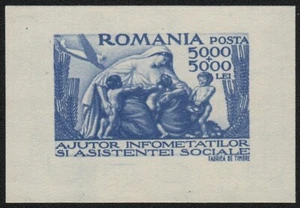 Rumanía 1947 - Mi-Nr. Bloque 36 ** - MNH - Fondo de Ayuda Social - Imagen 1 de 1