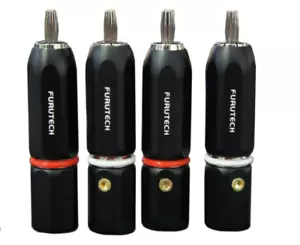 4x Furutech FP-120F(R) rhodiniert Cinch Stecker Steckverbinder - Bild 1 von 2
