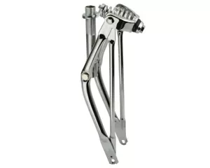 Heavy Duty Steel Plated 1" Threaded Springer 16" STRAIGHT Spring Fork 1" Chrome - Picture 1 of 1