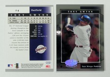 TONY GWYNN 2001 Donruss Leaf Certified Materials Card #24