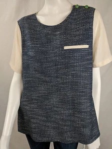 SACHIN & BABY ANTHROPOLOGIE Short Sleeve Knit Blouse Top Shirt SZ 8 Cute! - Picture 1 of 7
