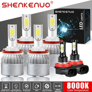 Para For Chevy Impala 2006-2010 2011 2012 2013 KIT de faros LED+faros antiniebla - Picture 1 of 11
