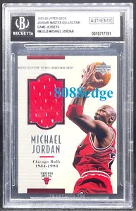 1999-00 CAMISETA DE JUEGO MASTER COLLECTION: MICHAEL JORDAN #MJGJ3 USADA SWATCH BAS/BGS - Imagen 1 de 2