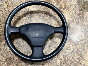 1994 Toyota Land Cruiser FZJ80 series brown Steering Wheel + Horn Button - Imagen 1 de 10