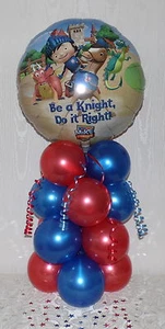 CBEEBIES - MIKE THE KNIGHT - COMPLEANNO - DISPLAY PALLONCINO IN LAMINA - CENTROTAVOLA - Foto 1 di 3