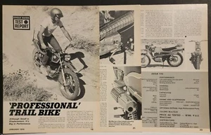 Pubblicità stampa moto Ossa 175 5 pagine prova 1970 - Foto 1 di 1
