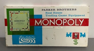 Vintage MONOPOLY 1961 Nº 9 Parker Brothers Juego de Mesa Clásico - NUEVO - LEER Foto 1 de 4