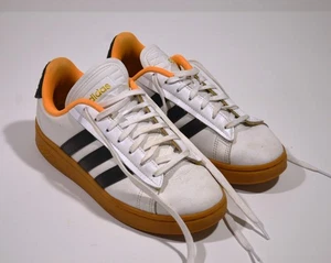 Adidas Grand Court Alpha White Flash Orange Sneakers Shoes - size 8 Womens - Picture 1 of 6