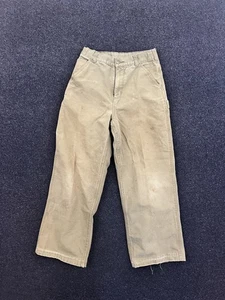Carhartt Pants Boys 16 Canvas Workwear Utility Carpenter Outdoor Durable Rugged - Picture 1 of 5