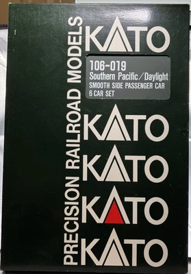 N Scale Kato Southern Pac/Daylight 106-019 Smooth Side Passenger 6 Car Set New - Image 1 of 4