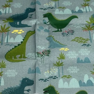 "Happy Dinosaurs Cotton Fat Quarter 18""x21"" Nuevo" - Imagen 1 de 2
