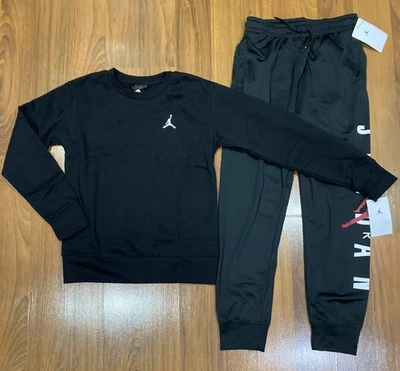 Nike Air Jordan Jóvenes Niños Suéter PANTALONES Chándal Negro Talla 10/12 (M) Nuevo Foto 1 de 4