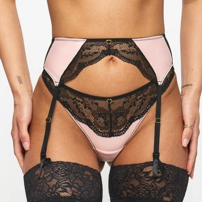 Ann Summers Size L 16-18 Set Infatuation Thong (16) & Suspender Belt New & Tags - Изображение 1 из 4