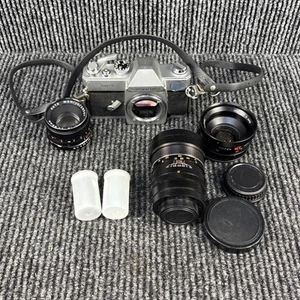 1000 DTL Mamiya Sekor 55mm 1.4 Camera with 3 lens bundle UNTESTED AS IS - Picture 1 of 8