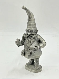 Perth Pewter Lapland Gnome holding pipe figurine 1978 - Picture 1 of 5