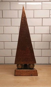 Vintage Copper Art Deco Unique Eclectic Sculptural Obelisk Monolith - Picture 1 of 7