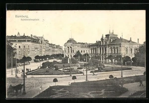 Bamberg, Schönleinsplatz, Ansichtskarte 1910  - Picture 1 of 2