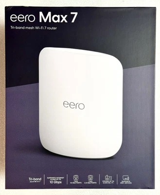Eero Max 7 Tri-Band Mesh Wi-Fi 7 Router - 10 Gbps Ethernet - 2,500 ft² Coverage - Image 1 of 4