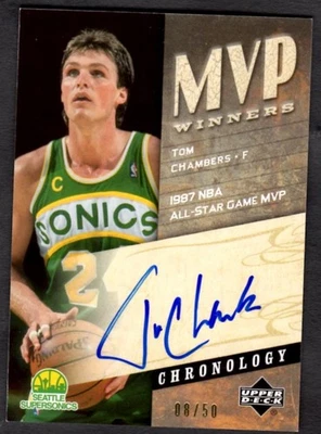 2006-07 Chronology MVP Winners auto #MVPTC Tom Chambers  #8/50 - Image 1 of 2