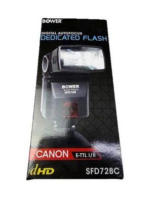 Bower SFD728C Digital Autofocus Dedicated Flash for Canon E-TTL I/II 4c4 - Image 1 of 4