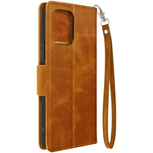 Étui pour Xiaomi Redmi 12 Clapet Portefeuille Support Vidéo Dragonne Camel - Photo 1 sur 6