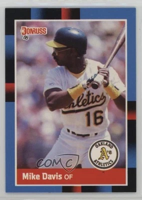 1988 Donruss Mike Davis (Solid Blue Upper Right Corner) #281 - Image 1 of 2