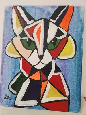 Biblia Pam Abstracto Colorido Moderno Único Audaz Arte de Pared Lienzo Acrílico Foto 1 de 4