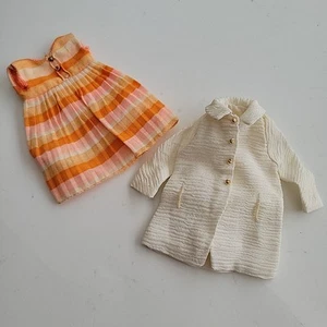 De Colección Barbie Patrón TRIM TWOSOME Abrigo Blanco Botones Dorados 3 Ganchos Vestido a Rayas - Imagen 1 de 16