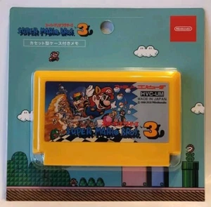 Estuche con forma de cartucho de computadora Super Mario Bros 3 Memo oficial AUTÉNTICO - Imagen 1 de 3