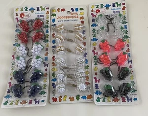 Vintage Ponytail Ties Lot Of 3 Packages True Vintage Assortment NEW - Picture 1 of 4