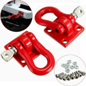 2pcs 1:10 Scale Alloy Hooks Red for RC Crawler Truck Accessory - Picture 1 of 2