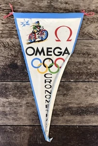 Cronómetro Speedmaster OMEGA Pennon Vintage Bandera Juegos Olímpicos Años 60/ - Imagen 1 de 7