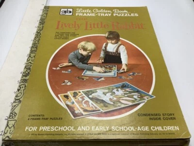 Little Golden book Frame Tray Puzzles in box - THE LIVELY LITTLE RABBIT (all 4) - Image 1 of 4