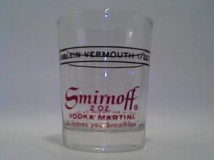 Smirnoff Vodka Martini 3" Shot Glass - Picture 1 of 1