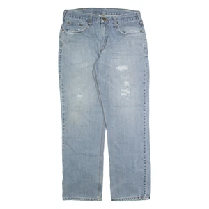 CARHARTT Distressed Vaqueros Hombre Azul Regulares Recta Piedra Lavado W34 L32 - Imagen 1 de 6