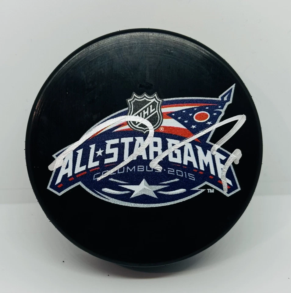 Ryan Johansen Firmado Columbus Blue Jackets 2015 All Star MVP Puck Foto 1 de 1