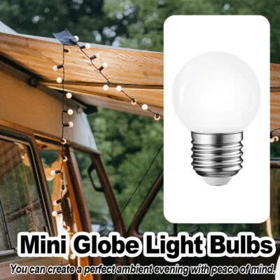 6pcs E27 Led Bulb 1w 2w 3w Retro Edison PC Milky Plastic Small Screw Ses Sbc - Image 1 of 4