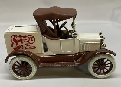 LIMITED EDITION 1918 Ford Runabout Ertl DIECAST Bank Sutton Nebraska 125 Year - Image 1 of 4