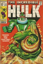 INCREDIBLE HULK #113 MARVEL COMICS 03/69 VG+ WHERE FALL THE SHIFTING SANDS!
