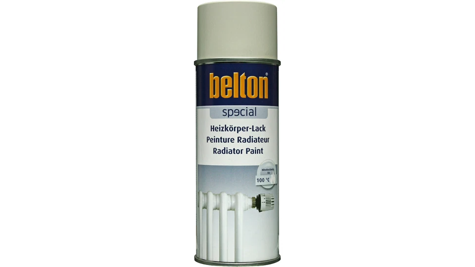 Belton Spraydose Heizkörper-Lackspray grauweiss 400ml bis 80°C hitzefester Lack - Bild 1 von 1