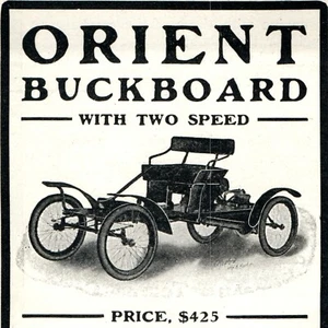 1904 Orient Automobile Print Ad Waltham Mfg Buckboard Car Original Mass. C53 - Bild 1 von 2