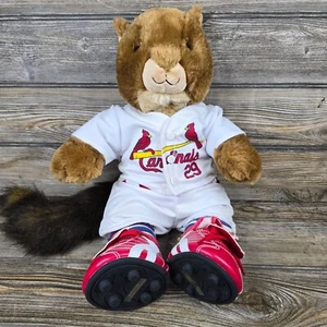 RARE St. Louis Cardinals Build A Bear Plush Rally Squirrel w/Carpenter Uniform - Picture 1 of 13
