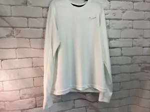 Nike women’s Size L Long-Sleeve Top Nike Running- White DQ6318-100 - Picture 1 of 7